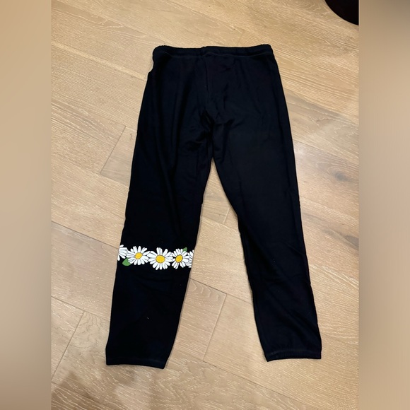 New With Tag's Lauren Moshi Large Peace Sign & Faces Black Joggers. ⚡️☮️ - Picture 2 of 3